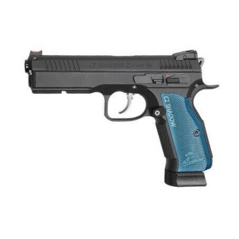 ASG CZ Shadow 2 CO2 Gas Blowback Airsoft Pistol, Black / Blue