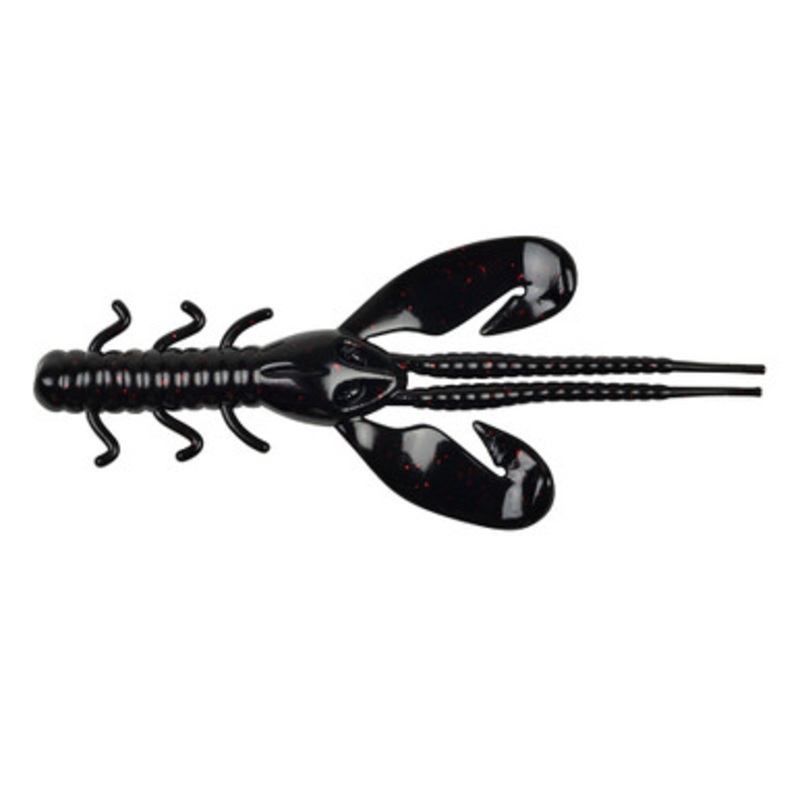 Berkley Power Bait Rocket Craw – Black Red Fleck