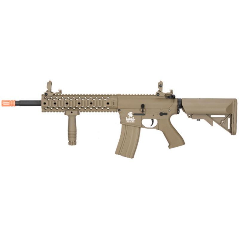 Lancer Tactical M4 RIS Carbine Gen 2 Airsoft Rifle, Tan