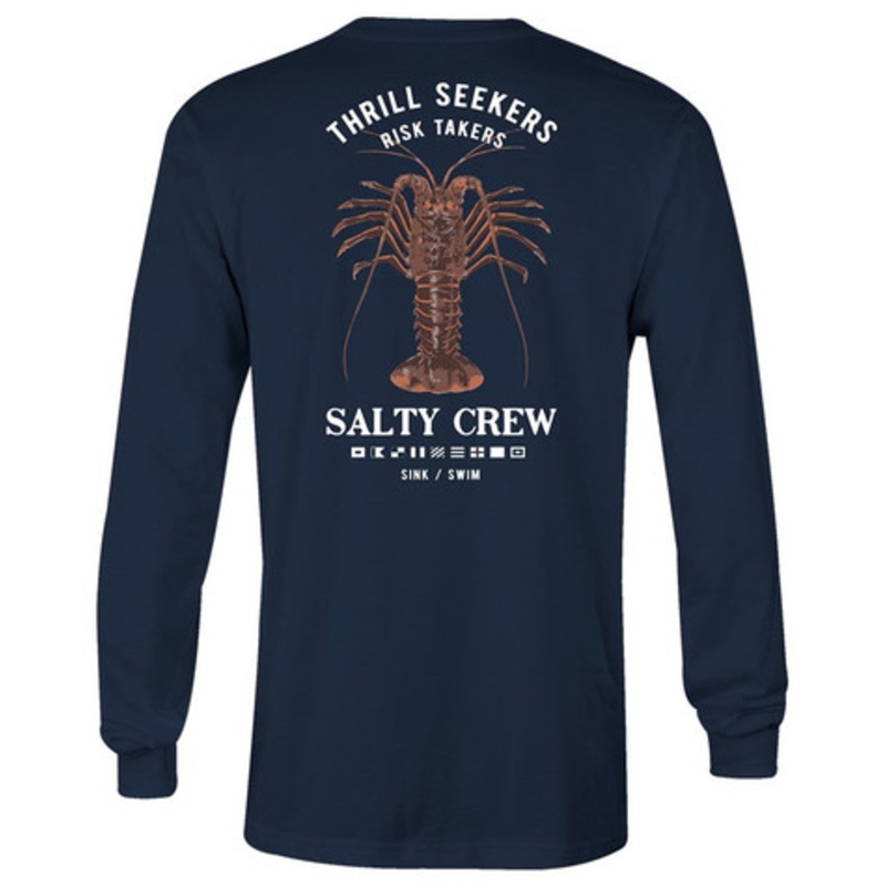 Salty Crew Bugging Out Long Sleeve T-Shirt – Navy – XL