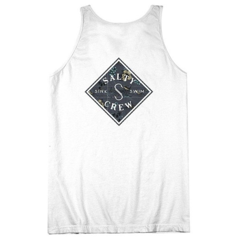 Salty Crew Tippet Triad Tank Top – White – L