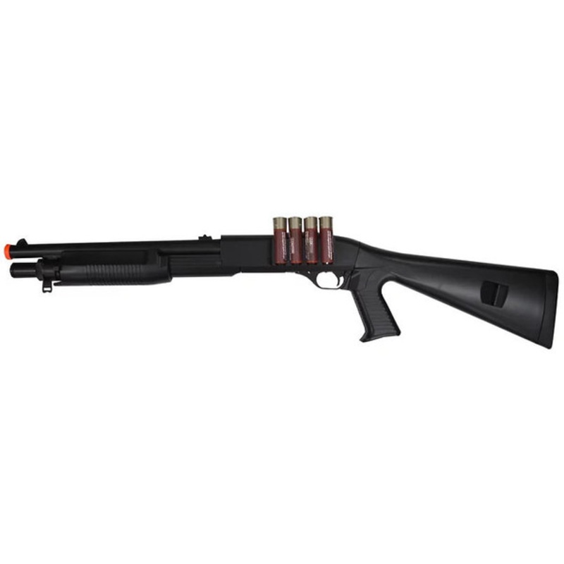 AGM M3 Tactical Airsoft Shotgun, Black