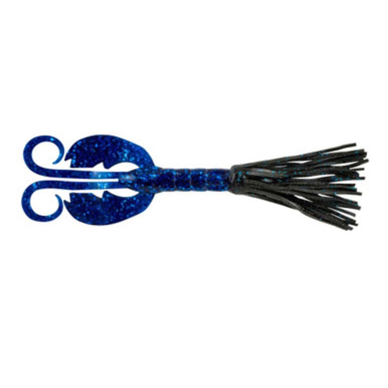 Berkley Powerbait Bearded Crazy Legs Chigger Craw – Blk Blue Flck/Sap