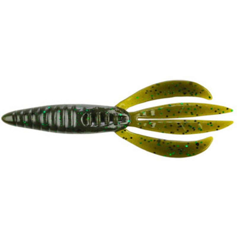 Berkley Powerbait Pit Boss – 4in – Green Pumpkin Green