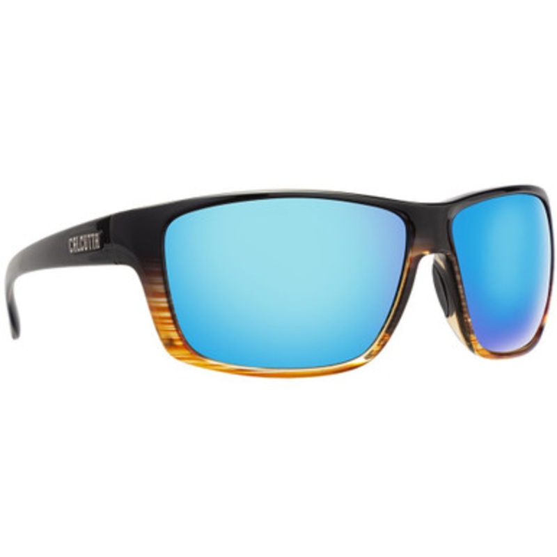 Calcutta Thatch Discover Series Sunglasses – Black/Woodgrain/Blue