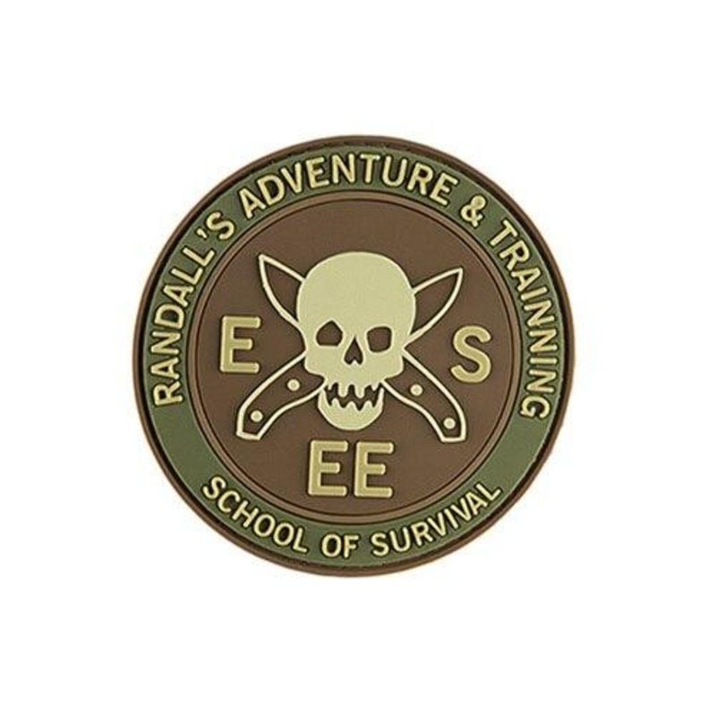 G-Force School of Survival PVC Morale Patch, Green & Brown