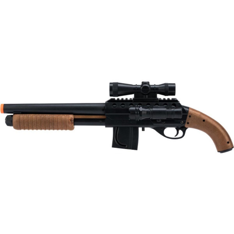 Mossberg Licensed M500 Magazine-Fed Airsoft Shotgun, Black