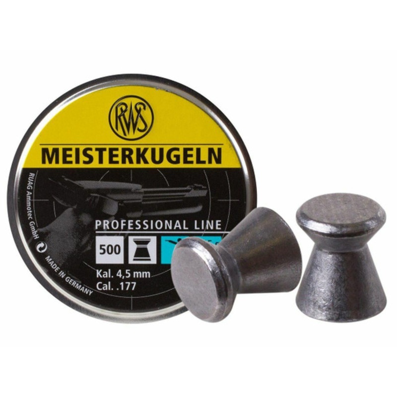 UMAREX Meisterkugeln Pistol .177 Cal. 500 Count Wadcutter Pellets, 7.0 Grains