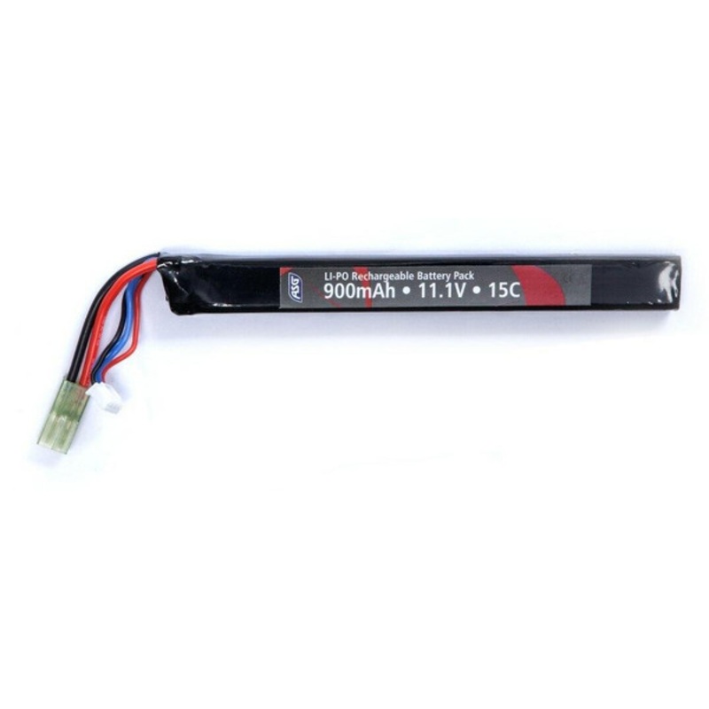 ASG 11.1v 900mAh Single Stick LiPO Battery