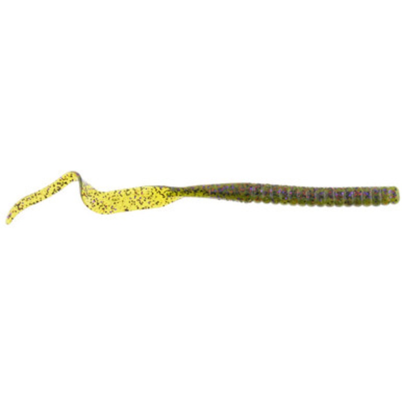 Berkley PBBPW10 Powerbait Power Worm Soft Bait – 10in Watermelon Purple Red Fleck