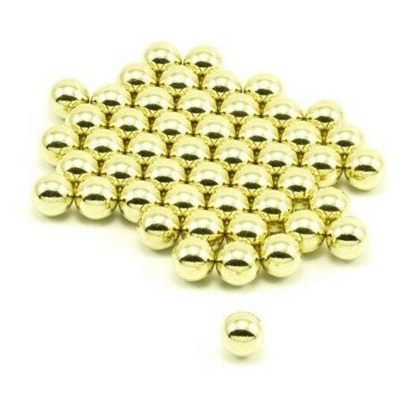 BOLT Slingshots 3/8 Inch Brass Plated Slingshot Ammo, 50ct.