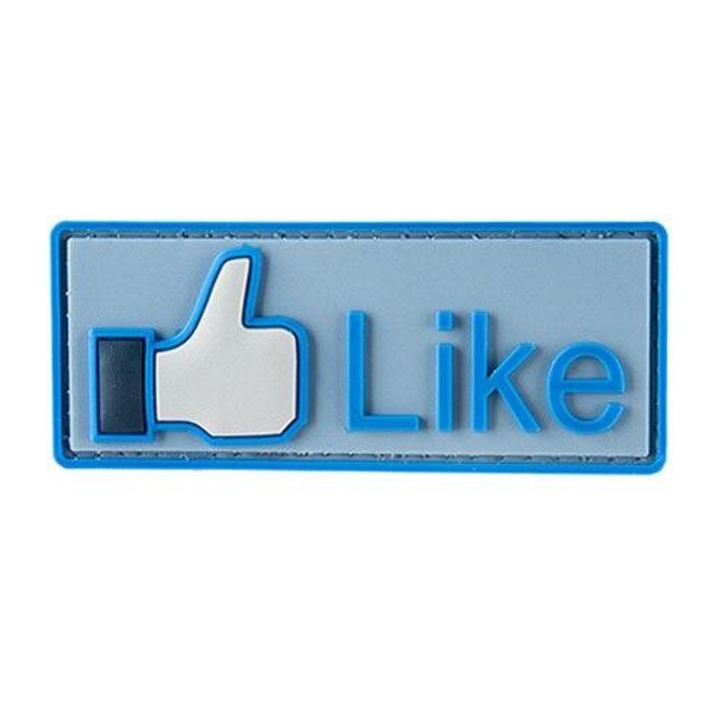 G-Force Like Button PVC Morale Patch, Blue