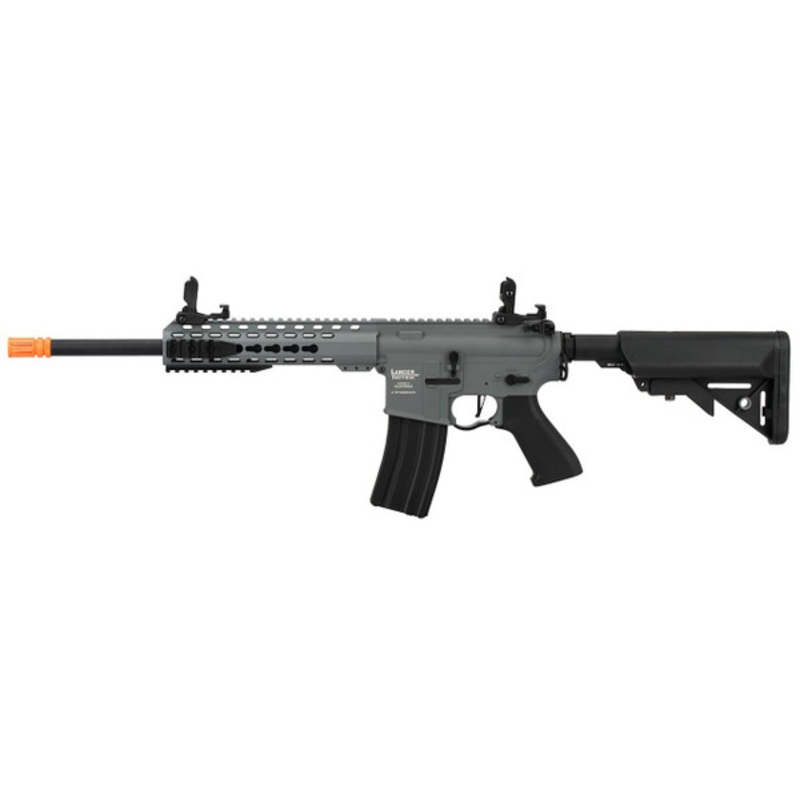 Lancer Tactical M4 LT-19 10 ProLine Low FPS Carbine Airsoft Rifle, Gray