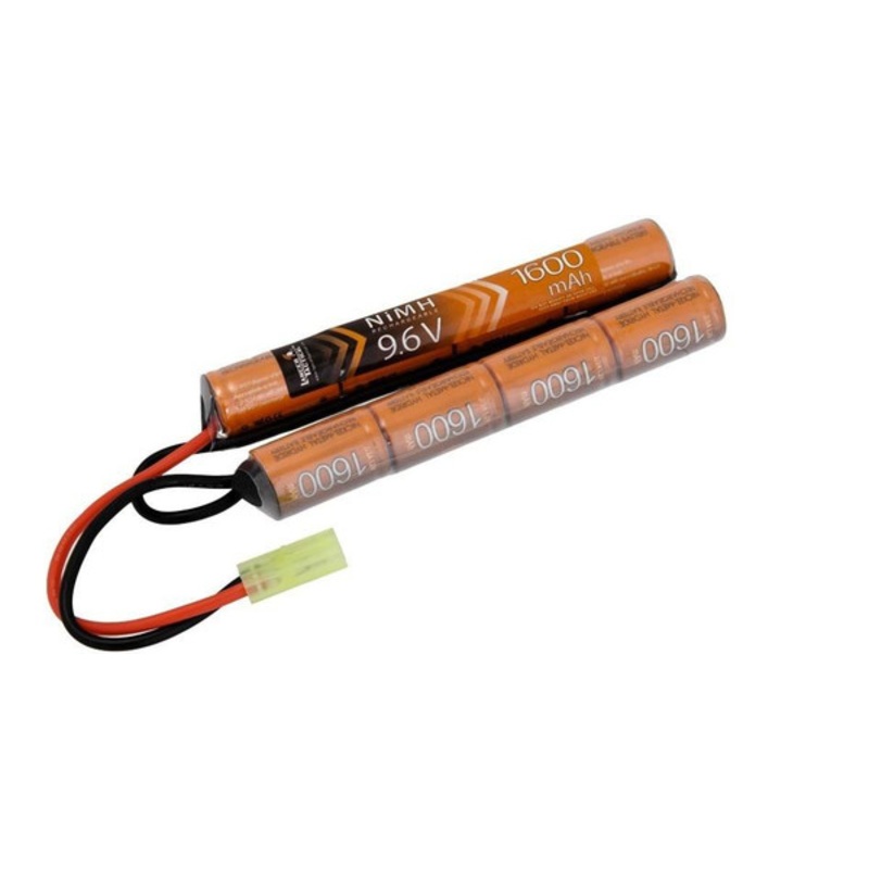 Lancer Tactical NiMH Crane Stock 1600mah 9.6v Nunchuck Battery