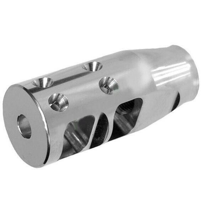 Raptors Airsoft JP Style 14mm CCW Airsoft Flash Hider, Stainless Steel