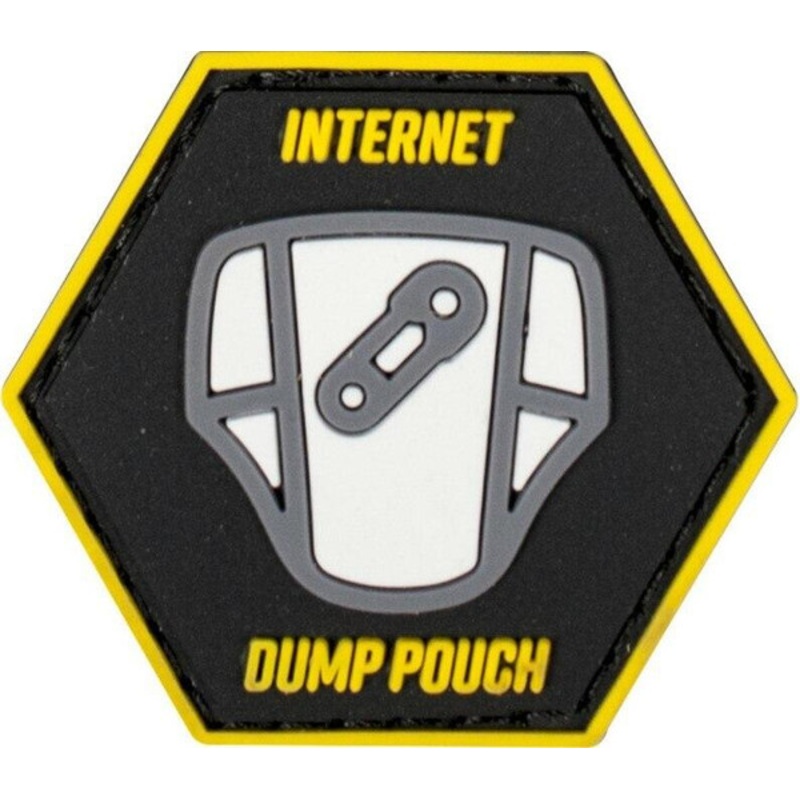 Valken Internet Dump Pouch 1.5 x 1.3 Morale Patch, Black