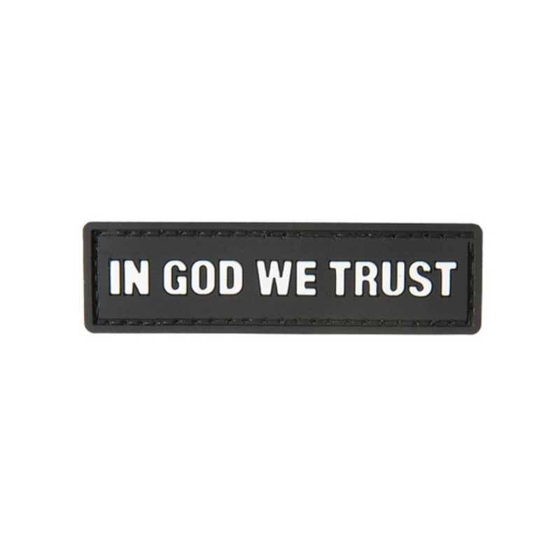 G-Force In God We Trust PVC Morale Patch, Black