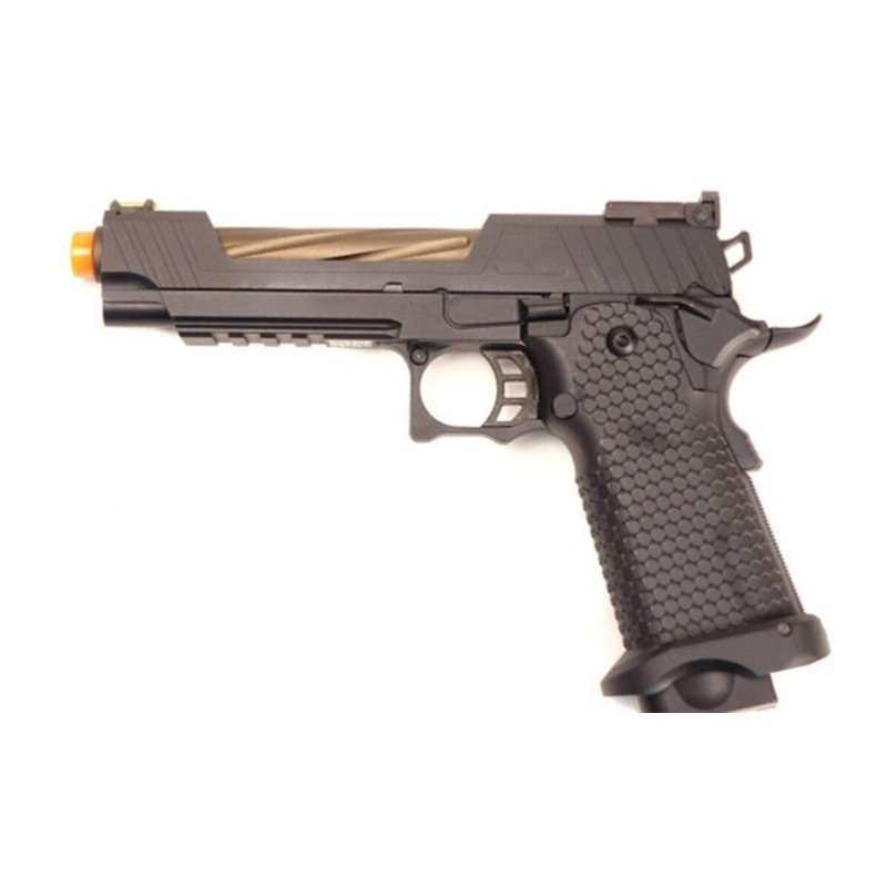 JAG Arms GMX Series 1.0 Gas Blowback Airsoft Pistol, Bronze Barrel