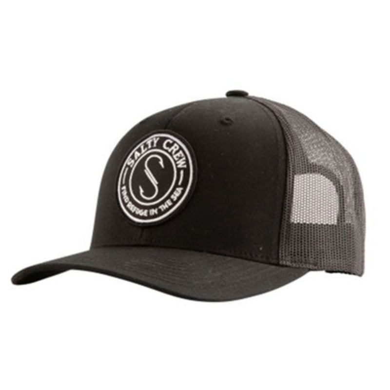 Salty Crew Palomar Retro Trucker Hat – Black