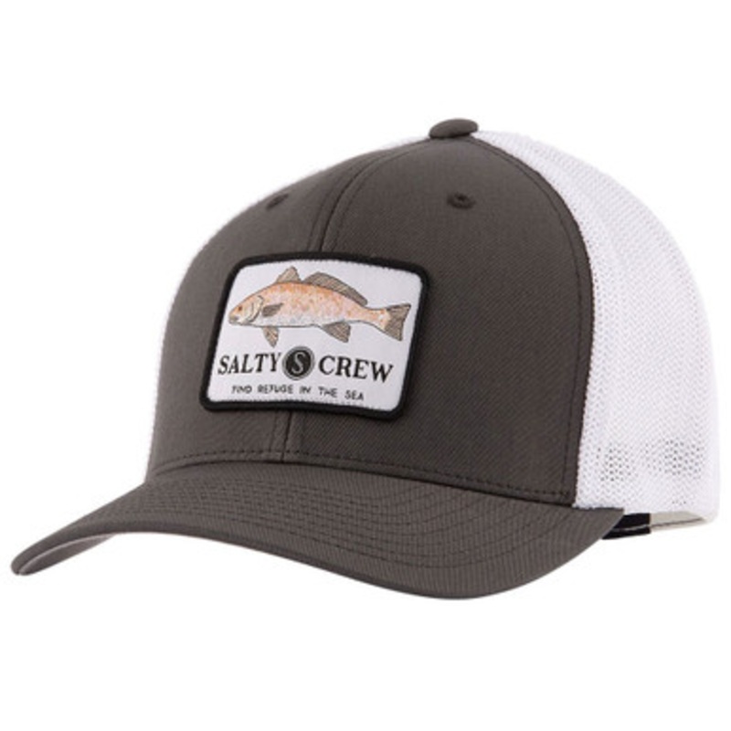 Salty Crew Spot Tail Retro Trucker Hat – Charcoal/White