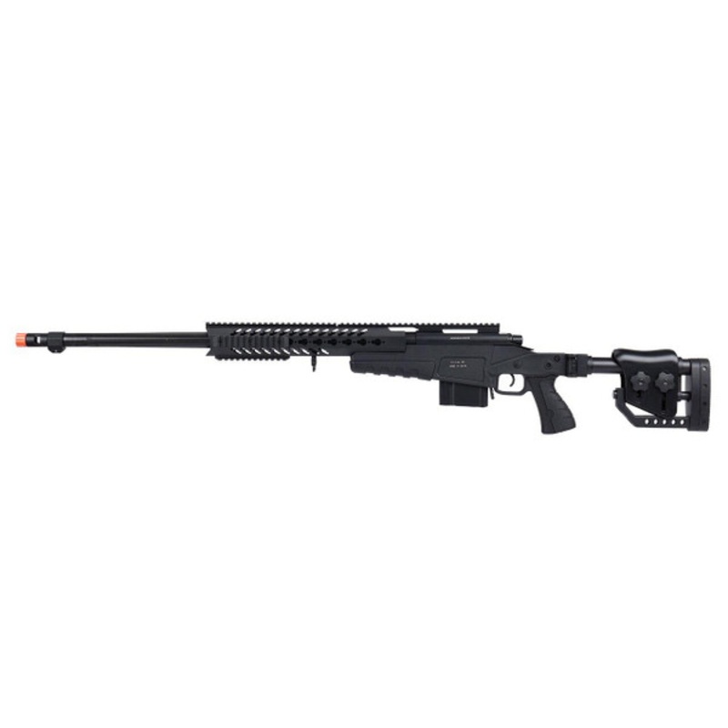 WellFire MB4418-2 Bolt Action Airsoft Sniper Rifle, Black