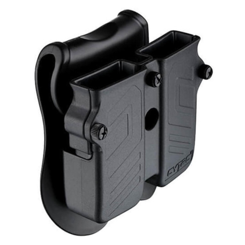 Cytac Universal Double Magazine Pouch, Black