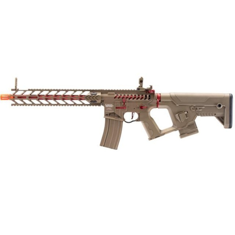 Lancer Tactical Enforcer Night Wing Skeleton AEG Airsoft Rifle w/ Alpha Stock, Tan