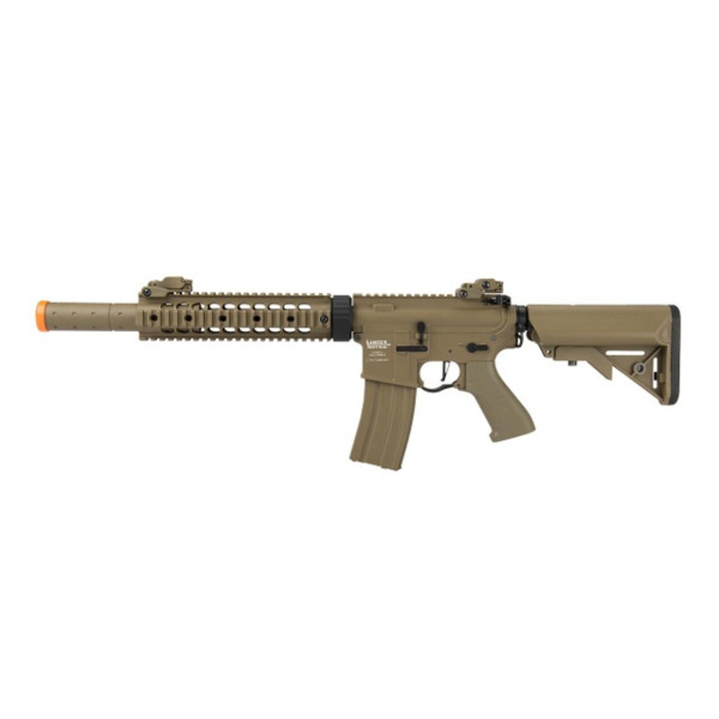Lancer Tactical M4 SD Proline Series 9 Rail High FPS Airsoft Rifle, Tan