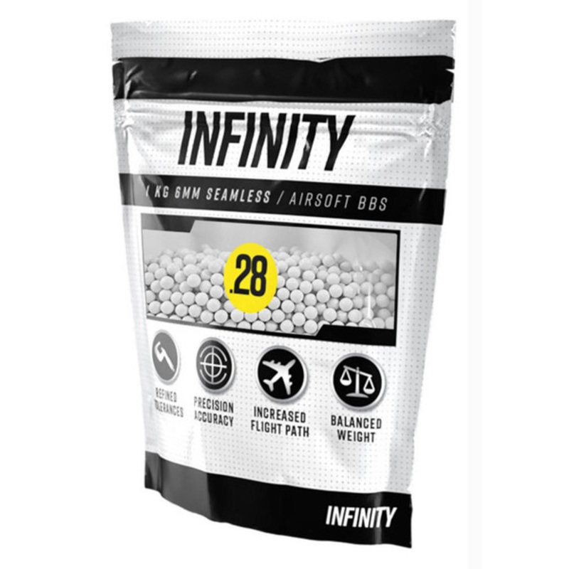 Valken Infinity 6mm Airsoft BBs, 0.28g, 3500 rounds