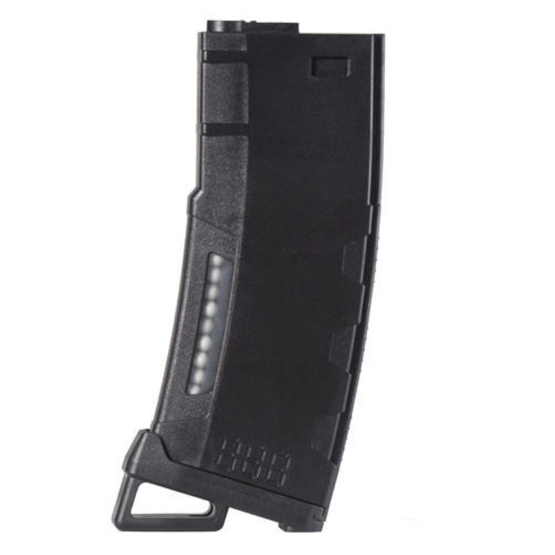 Lancer Tactical 130 Round High Speed Mid-Cap M4 Airsoft Magazine, Black