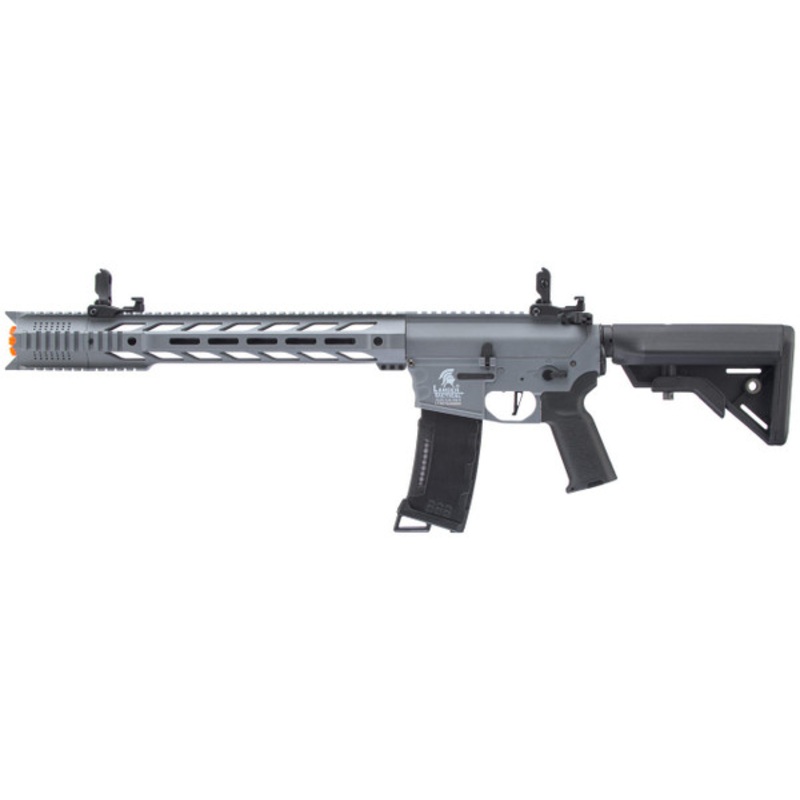 Lancer Tactical Interceptor SPR M4 AEG Airsoft Rifle, Gen 3, Gray