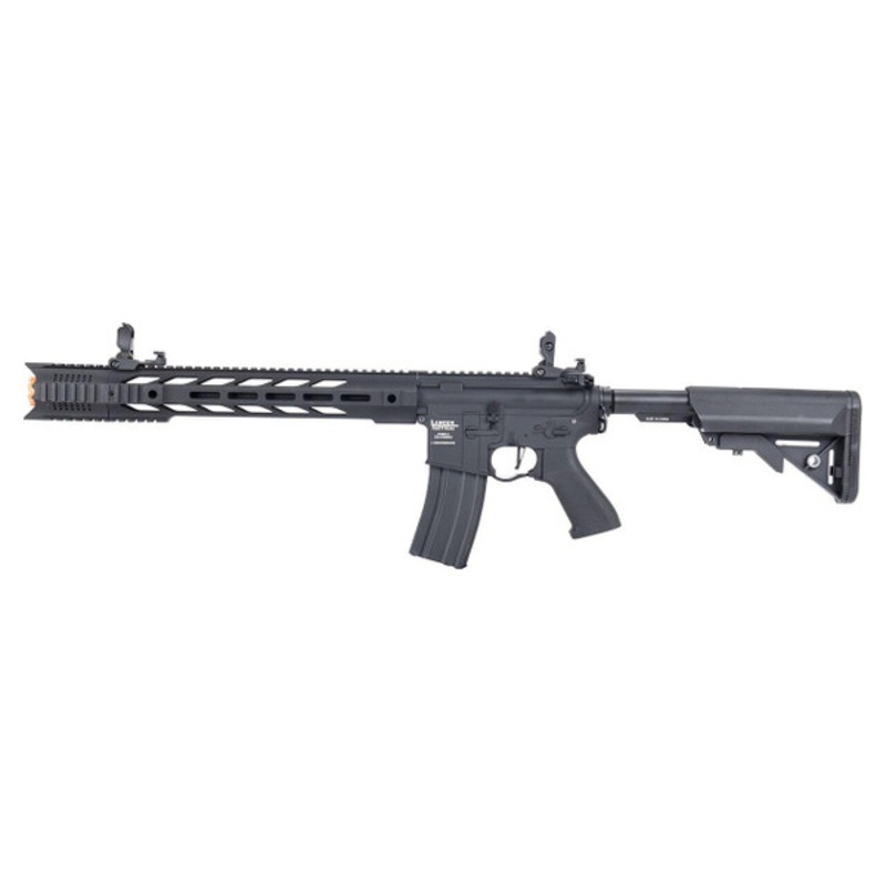 Lancer Tactical Interceptor SPR ProLine Series Airsoft Rifle, Low FPS Version, Black