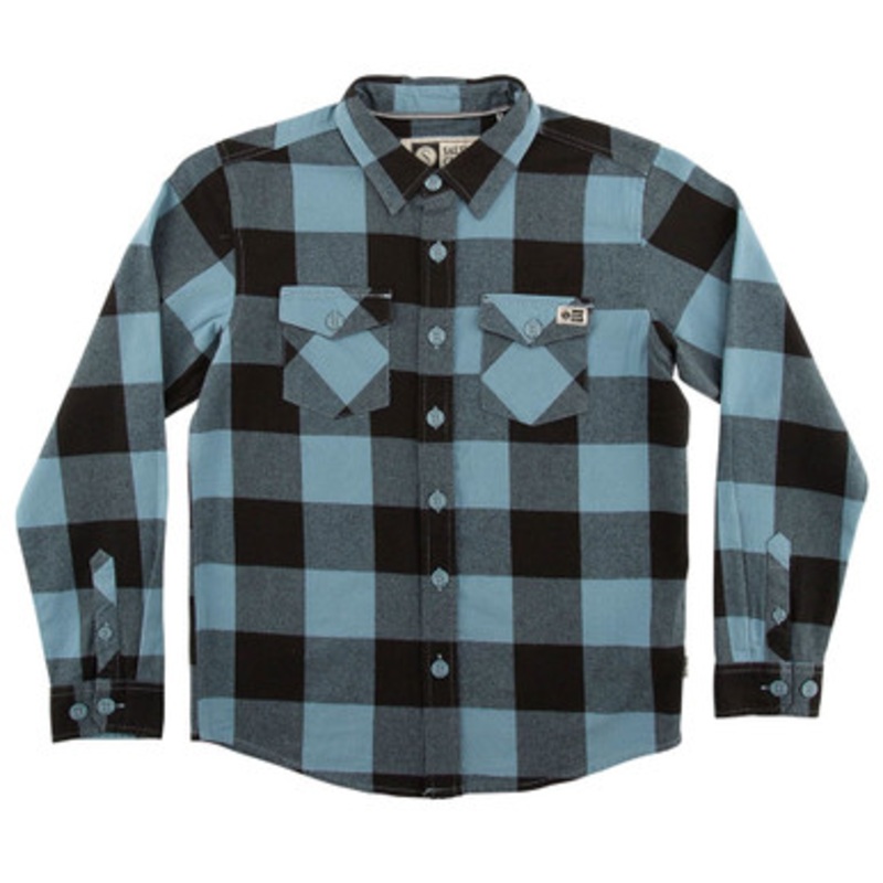 Salty Crew Buffer Flannel Shirt – Blue – L