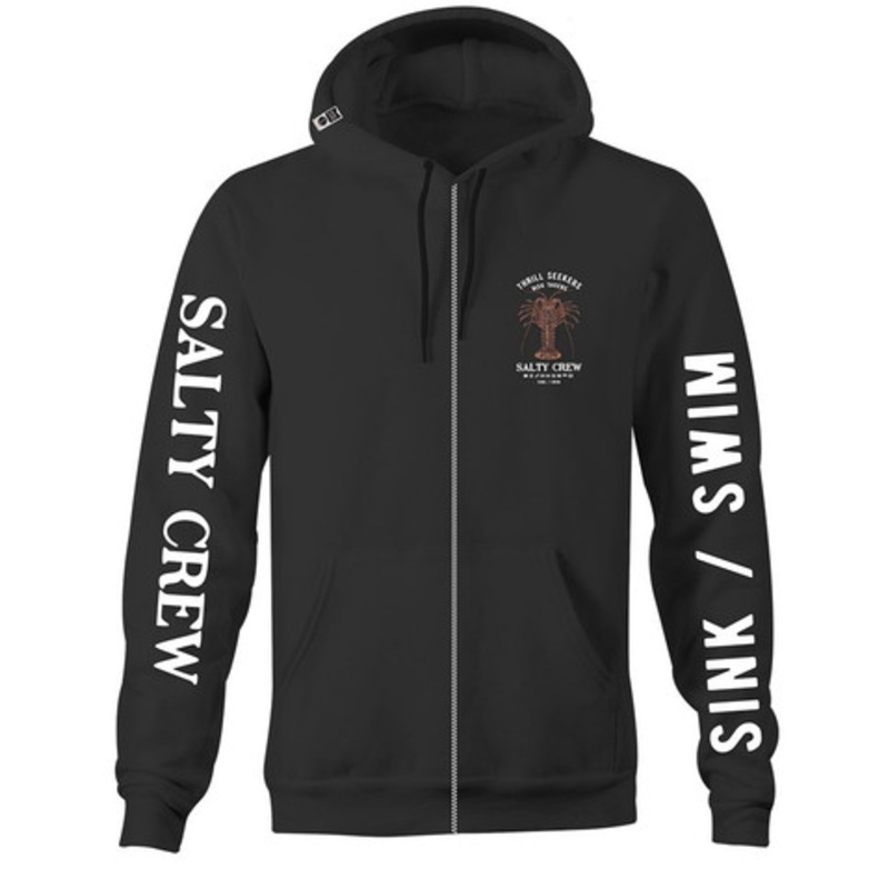 Salty Crew Buggin Out Zip Fleece -Black – M