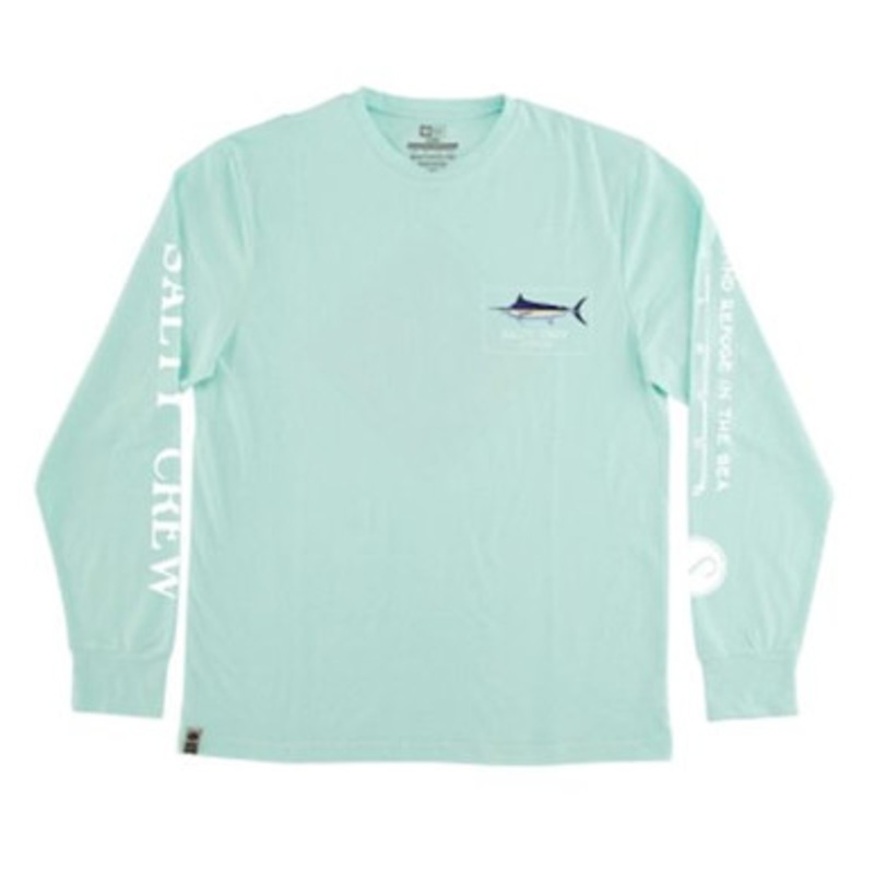 Salty Crew Marlin Mount Long Sleeve T-Shirt – Aqua – M