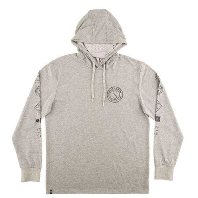 Salty Crew Palomar Tech Hood Shirt – Athletic Heather – L