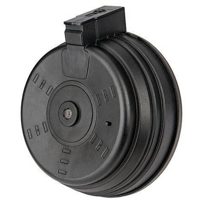 Sentinel Gears 3500rd AK Style Auto Winding Drum Magazine, Black
