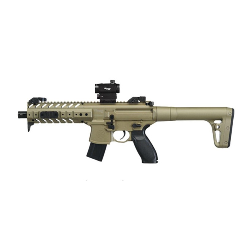 SIG AIR MPX .177 Co2 Air Rifle w/ Micro Red Dot Sight, Tan