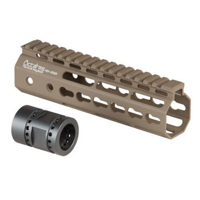 Ares Metal Keymod Handguard, 7 Inch, Dark Earth