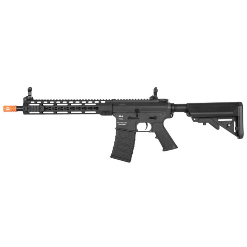 Classic Army KM12 Nylon Fiber Keymod AEG Airsoft Rifle w/ ECS, Black