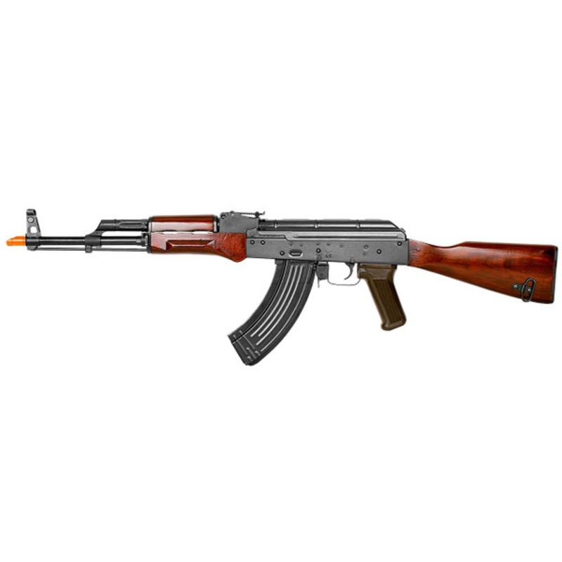 E&L Airsoft AKM Platinum Airsoft Rifle w/ Real Wood Furniture, Black
