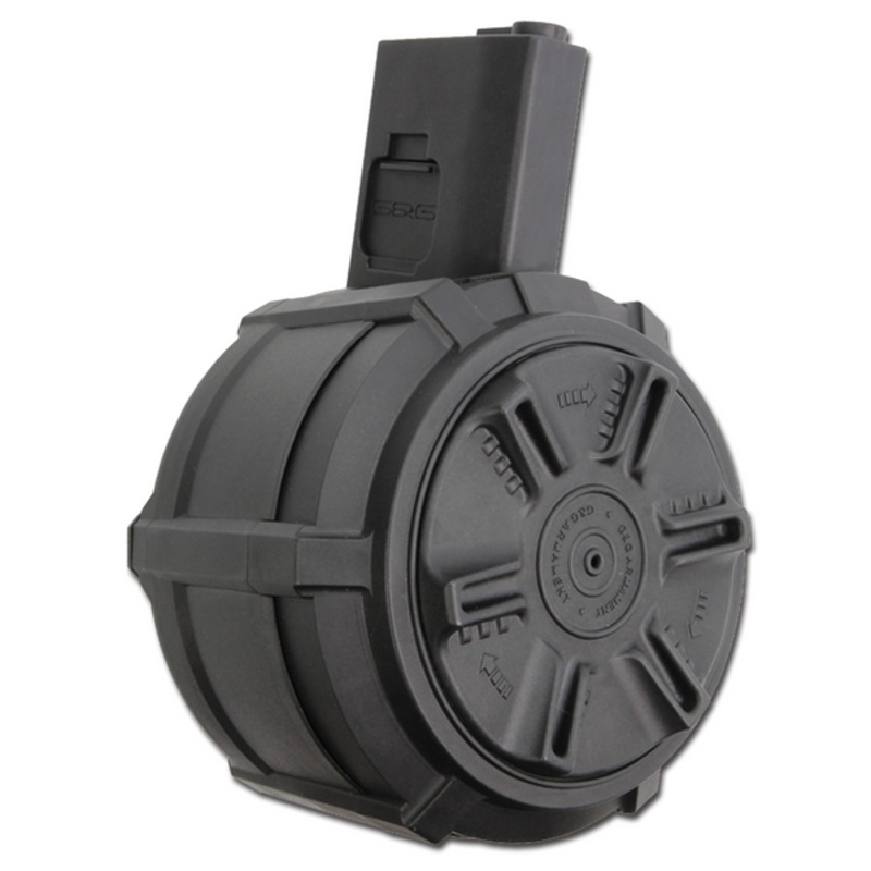 G&G 2300 Round Drum Mag for M4/M16, Auto Winding
