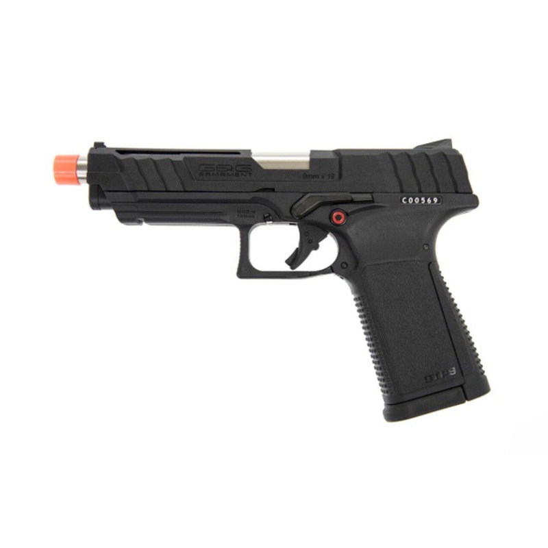 G&G GTP9 Gas Blowback Airsoft Pistol, Black