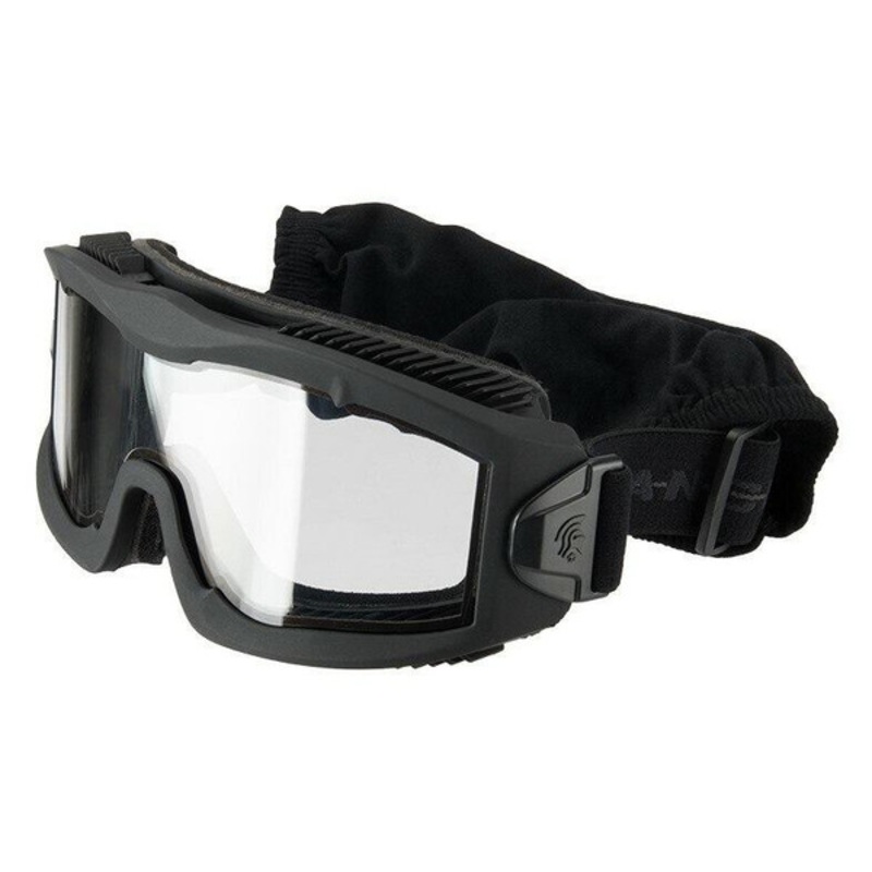 Lancer Tactical AERO Series Dual Pane Airsoft Goggles, Black