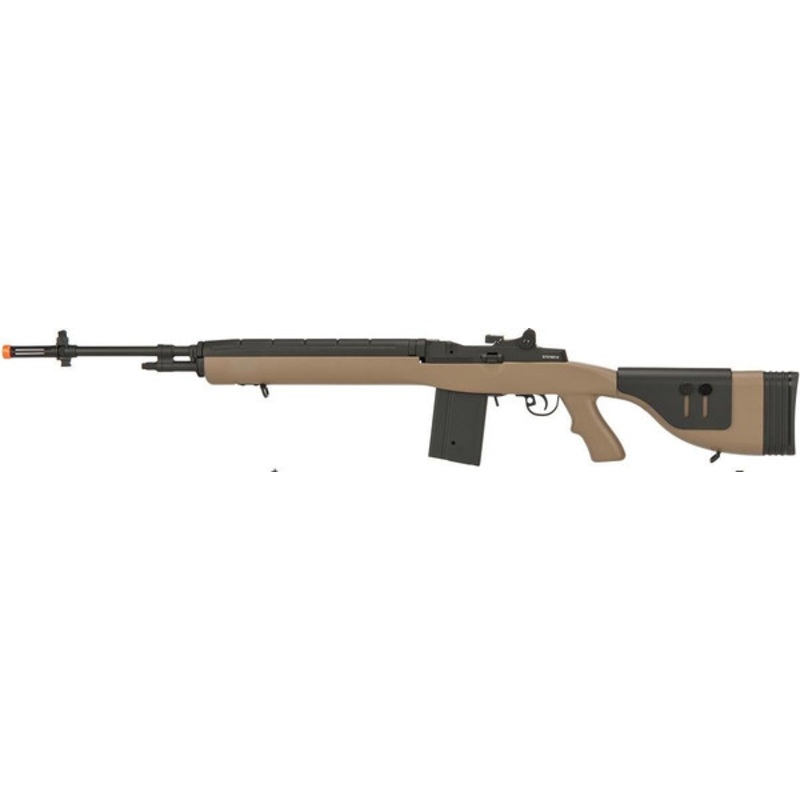Lancer Tactical M14 Airsoft AEG w/ Tactical Stock, Tan