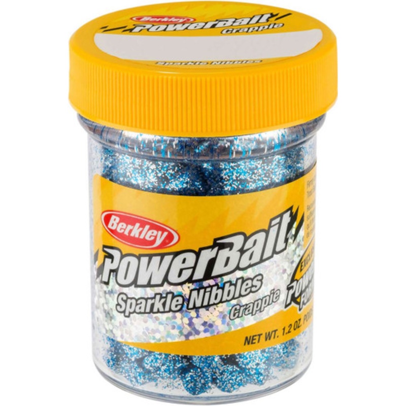 Berkley SCSN-BICE PowerBait Sparkle Crappie Nibbles – Blue Ice