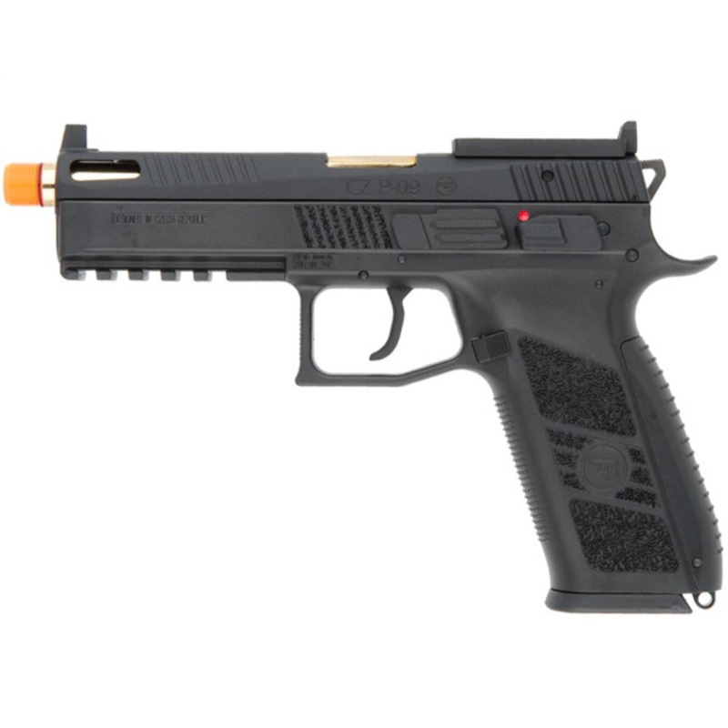 CZ P-09 Optic Ready CO2 Blowback Airsoft Pistol, Black