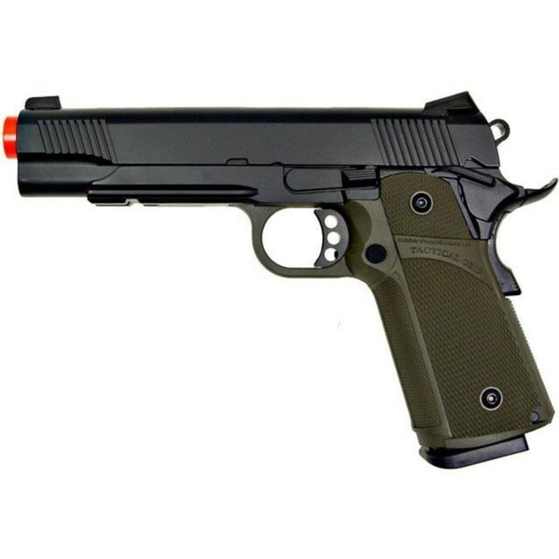 KJW Tactical 191 Full Metal Semi Auto Gas/CO2 Pistol – Two Tone Green/Black