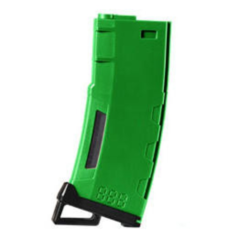 Lancer Tactical 130 Round High Speed Mid-Cap M4 Airsoft Magazine, Green