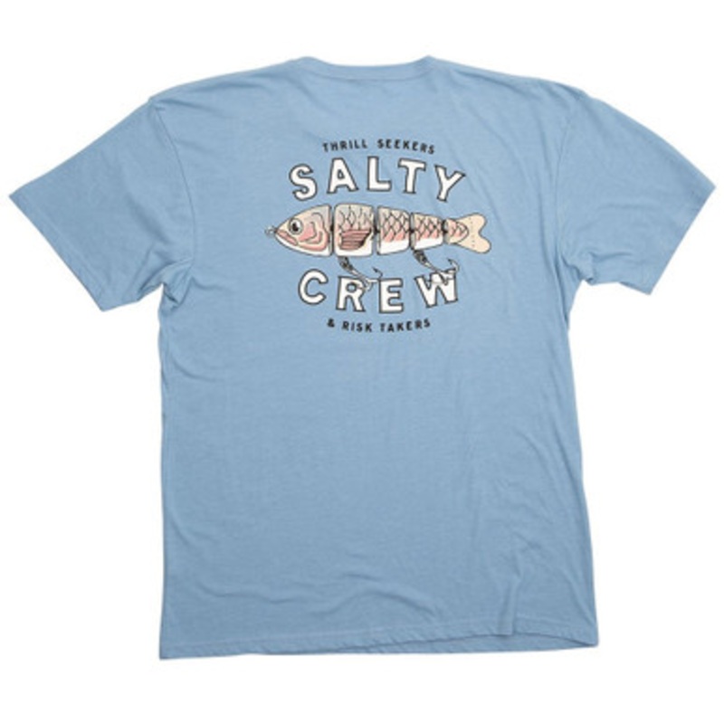 Salty Crew Paddle Tail Short Sleeve T-Shirt – Light Blue – 2XL
